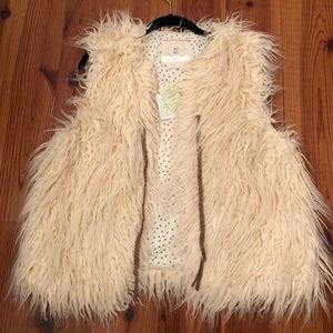 Hei Hei Anthropologie Faux Fur Vest